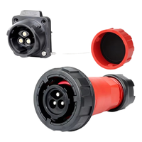IP68 étanche haute intensité 50A Cnlinko DL28 3Pin connecteur de câble de prise mâle pour éclairage LED d'équipement d'étape de puissance industrielle