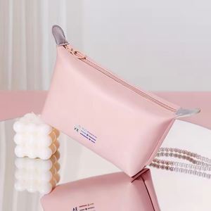 Wholesale Custom Logo Printed Organizer Cosmetic Pouch Carry All Pouch Fashion Toiletry Travel <b>Makeup</b> Cosmetic Bag - Product Image 6