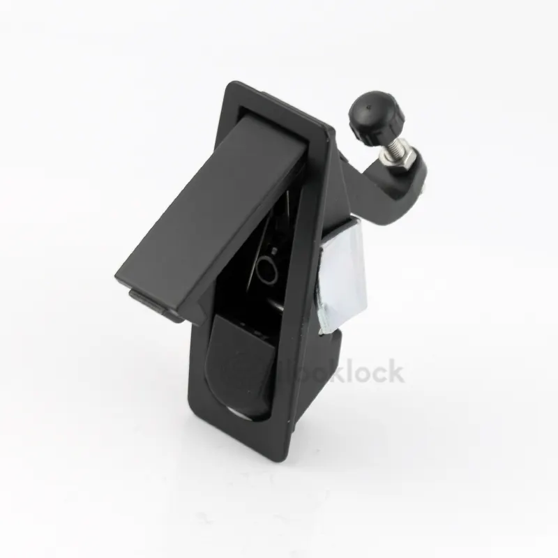 Black Push Button Plane Lock Zinc Alloy Lever Latch Compression Latch