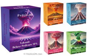 Atacado Pé Skin Care Foot Scrub Máscara Hidratante Loção Creme Volcano Surge <span class=keywords><strong>Spa</strong></span> Pérola <span class=keywords><strong>Pedicure</strong></span> Deluxe 5 em 1 Set - Product Image 5