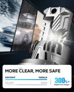 Novsight <span class=keywords><strong>N68</strong></span> 60W 15000LM luces LED Para autos H4 H7 9005หลอดไฟรถยนต์ CANbus H4 - Product Image 5
