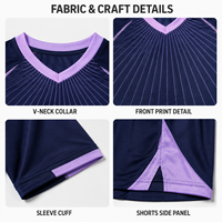 Ensemble Maillot et Short de Football Personnalisé pour Jeunes, Col en V, Séchage Rapide, pour Matchs de Football Enfants et Entraînements d'Équipe en Extérieur