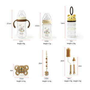 Coffret Cadeau Biberons Nouveau-né en Gros – Ensemble Six Pièces en PP et Silicone pour Bébés et Tout-petits - Product Image 4