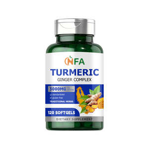 Cápsulas Blandas de Cúrcuma y Jengibre OEM ODM 3000mg con Extracto de Pimienta Negra, Apoyo Inmunológico, Salud de las Articulaciones, Salud Cerebral, Salud de la Piel, Digestión - Product Image 1