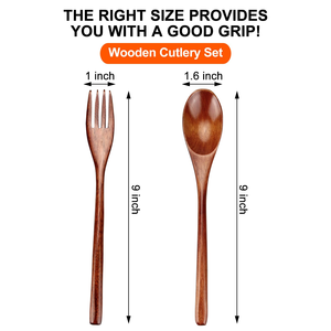 Yaolan Best Selling Reusable Eco-Friendly Kitchen Wooden Spoon Comfortable Handle Dishwasher Safe for Soup Coffee Honey Mixing - Product Image 6