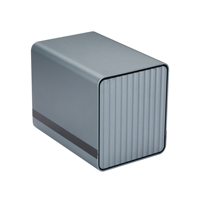 QOTOM NAS Q30291DS Prosesor 4305U Kipas 4* LAN 2.5 Gigabit, Mendukung 4 X HDD 3.5 inci + 2 X M.2 untuk SSD