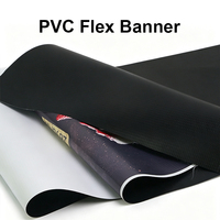 Bannière en PVC Flex Noir Mat/Brillant Imprimable pour Publicité, Rouleau de Vinyle pour Boîte à Lumière