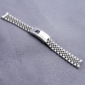 <span class=keywords><strong>Bracelet</strong></span> de montre en acier inoxydable argenté de 19 mm avec fermoir, extrémités courbées creuses, pour <span class=keywords><strong>Seiko</strong></span> 5 SNXS75 SNXS79K1, <span class=keywords><strong>bracelet</strong></span> <span class=keywords><strong>Jubilee</strong></span> - Product Image 4