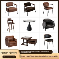 Meubles de restaurant vintage de style américain du milieu du siècle, tables de bar, chaises, canapés de pub, canapés de café commercial, pour l'exportation