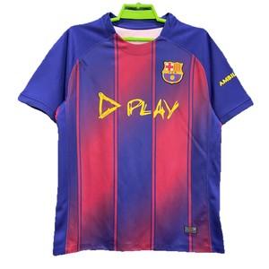 Camiseta de Fútbol Juvenil del Barcelona para Hombre, Cuello en V, Poliéster Transpirable, Temporada 2025-2026, Equipación de La Liga - Product Image 4