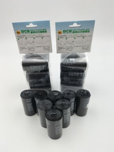 Prix d'usine 8 rouleaux de sacs de caca de chien en plastique noir écologique Production de Taiwan et éco-durable - Product Image 3
