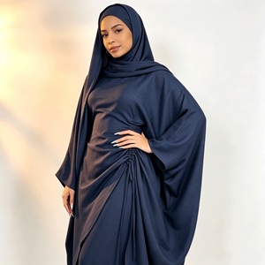 Abaya <strong>Dress</strong> Women Sizes 52-60 Gulf <strong>UK</strong> 6-18 US 2-14 Batwing <strong>Sleeve</strong> Modest Muslim Islamic Clothing Floor Length Full Coverage - Product Image 4