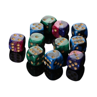 Dés carrés en acrylique à 6 faces avec coins arrondis pour casino