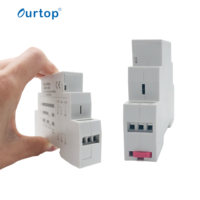 ATMT4-M1 Din Rail AC/DC 12-240V Asymétrique Cycler Timer Relay Relais Modulaire 1 SPDT Time Relay Timer Control