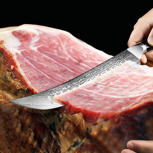 Cuchillo de Cocina de 10 Pulgadas de Acero de Damasco, Ultra Afilado, Forjado, para Cortar Carne, Cuchillo de Carnicero, Mango de Espiga Completa - Product Image 4
