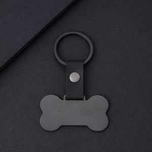 Customized Stainless Steel Keychain Laser Engraved Bone Shape With <b>Pet</b> Dog Company Logo Metal Crafts - Product Image 4