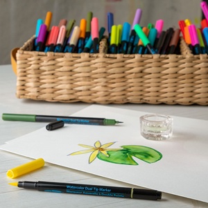 Marcadores de Acuarela con Doble Punta, Diseño de Pincel, 48 Colores para Estudiantes de Arte - Product Image 3