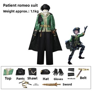 ชุดคอสเพลย์คุณภาพสูง ชุดพยาบาลโรมิโอ แฟนซีดีไซน์ สำหรับผู้ชาย ชุดคอสเพลย์ 2 มิติ สำหรับฮาโลวีน - Product Image 5