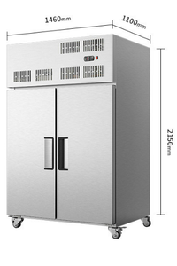 Congélateur rapide à 22 plateaux en acier inoxydable -45°C ° C -<span class=keywords><strong>80</strong></span> ° Armoire <span class=keywords><strong>de</strong></span> congélation à air froid pour viande, fruits <span class=keywords><strong>de</strong></span> mer et usage domestique - Product Image 6