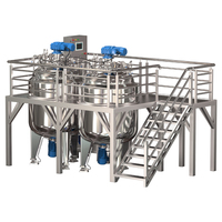 Máquina para Fabricar Detergente Líquido de Grado Industrial con Homogeneizador Inferior
