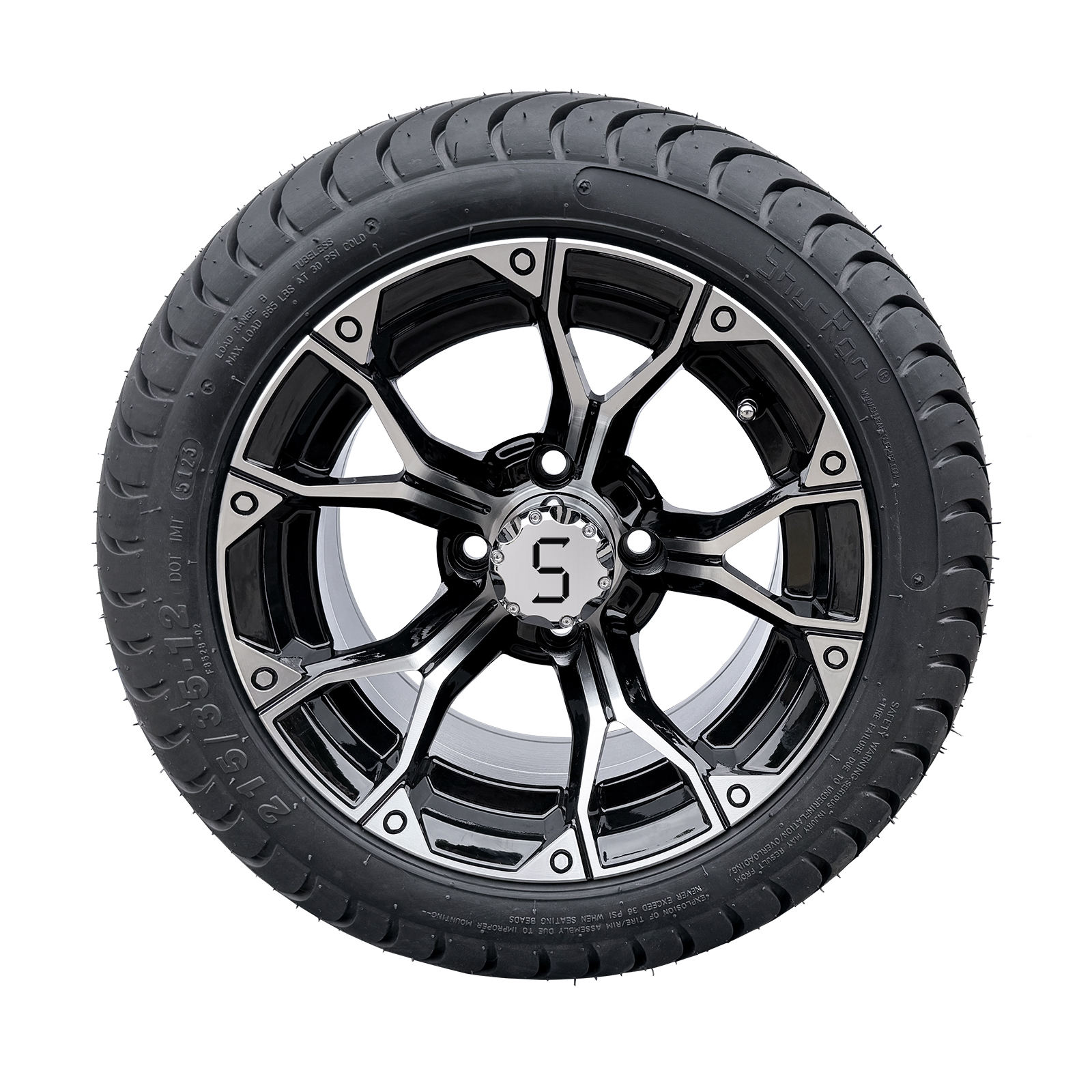 215/35-12กลึง/เคลือบเงาสีดำ