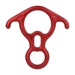 Dispositivo de rápel en forma de ocho 50Kn negro, equipo de escalada para escalada en roca y rescate - Product Image 2