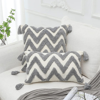 Maison canapé marocain touffeté broderie housses de coussin géométrique bohème touffeté tissé taie d'oreiller Maroc Style taies d'oreiller