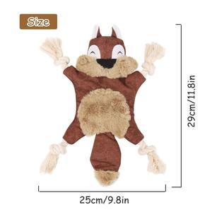 カスタマイズされた卸売犬のきしむおもちゃ耐久性犬の噛むコンパニオンおもちゃトレーニングリスクマキツネ - Product Image 2