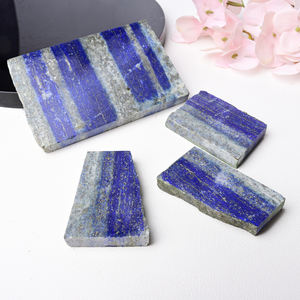 Offre Spéciale : Pierre Brute Naturelle de Lapis Lazuli, Plaque de Cristal Polie pour la Décoration Intérieure - Product Image 3