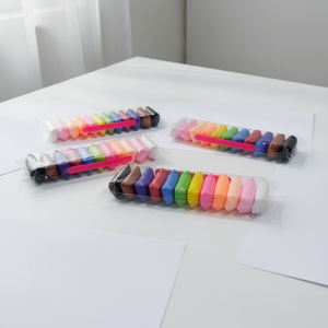 Du'bao 12 couleurs d'argile douce à séchage à l'air, bricolage d'animaux, jouet éducatif en vrac pour les enfants de 2 à 14 ans - Product Image 1