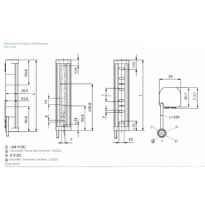 C4C-EC02510A10000 SICK Sicherheits-Gittersensor Brandneu Original 24VDC IP67 250mm ABS DE 2024 - Product Image 2