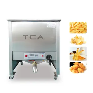 Rollo de piel de frijol crujiente automático Bugle chips cacahuete transportador de semillas donut gran máquina de freír a la venta