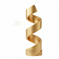 Trofeo de Resina Personalizado, Creativo, con Forma de Espiral, para Reuniones Anuales, Regalos Empresariales