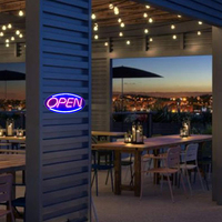 Amazon Offre Spéciale – enseignes au néon Led ouvertes, magasin de lumière, café, Bar, magasin de signalisation, décoration, batterie colorée, acrylique 3D, enseigne électronique