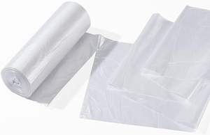 33 Gallon Clear Moisture Proof Trash Bags 33"*39" Heavy Duty 1.5 MIL PE <b>PBAT</b> Industrial Liners Shrink Heat Seal Shipping - Product Image 2