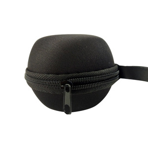 Bolsa de almacenamiento para pelotas de muay thai Eva, redonda, a prueba de golpes, color negro sólido, un compartimento - Product Image 5