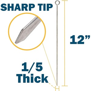Acero inoxidable barbacoa <span class=keywords><strong>Kebab</strong></span> de asar a la parrilla chotto calor palos barbacoa parrilla pinchos aguja <span class=keywords><strong>Kebab</strong></span> pinchos - Product Image 6