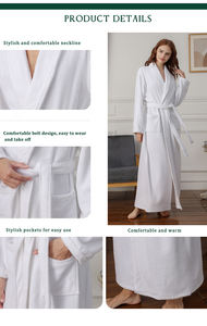 Última toalla personalizada <span class=keywords><strong>de</strong></span> invierno, ropa <span class=keywords><strong>de</strong></span> dormir <span class=keywords><strong>de</strong></span> manga larga <span class=keywords><strong>de</strong></span> algodón puro, ropa <span class=keywords><strong>de</strong></span> dormir unisex, súper suave y cálida para él y para ella - Product Image 6