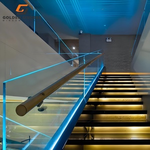 Système de garde-corps en verre en alliage d'aluminium GS pour la sécurité des escaliers résidentiels - Product Image 2