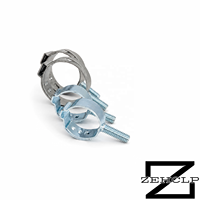 Collier de fixation pour tuyau en acier au carbone zingué avec goujon de soudure, robuste, universel, OEM, résistant à haute pression pour tuyaux, tubes et conduites