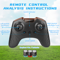 Hélicoptère RC 2.5CH, avion télécommandé, jouet pour enfants, résistant aux collisions, en alliage, avion sans fil avec lumière LED
