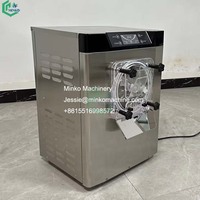 Máquina de helado duro de sobremesa de un solo/doble sabor para cafeterías y tiendas de conveniencia