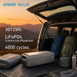 Batterie d'extension Anker Solix BP3000 3072Wh 51.2V 60Ah LFP pour station d'alimentation F3000, camping, camping-car, hors réseau, CE UKCA - Product Image 1