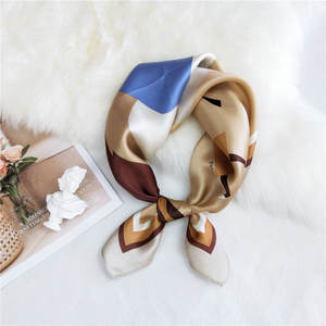 <span class=keywords><strong>CR</strong></span> foulards en soie sur mesure carré véritable foulard en soie pour femmes 53x53 femme à pois noix de cajou imprimé animaux écharpes de cou - Product Image 5