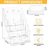 Présentoir en acrylique transparent robuste pour bureau, support multi-niveaux pour figurines, jouets et décorations artisanales