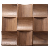 Panneaux acoustiques en mosaïque de bois massif-Diffusion sonore et absorption HiFi Carreaux muraux