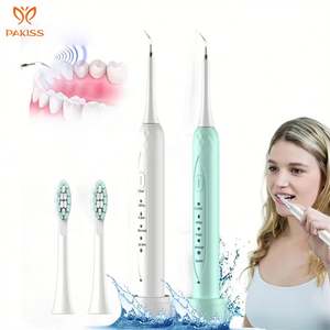 Pakiss High Quality Ultrasonic Two-in-One <b>Plaque</b> <b>Remover</b> <b>Electric</b> Toothbrush with Soft Bristle Rechargeable - Product Image 1