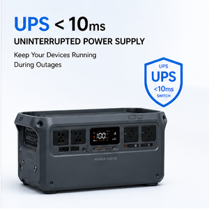 Station d'alimentation portable 1000Wh, générateur solaire 2600W, batterie LiFePO4, charge rapide, alimentation UPS pour le camping et <span class=keywords><strong>les</strong></span> situations d'urgence - Product Image 3