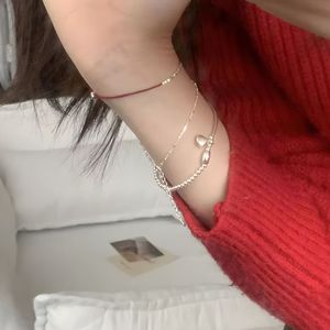 S925 Sterling Silver Shell <b>Bead</b> <b>Bracelet</b> Ball Shape Pure Silver Unisex Gift Jewelry - Product Image 3