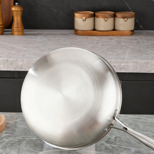 Poêle à frire en acier inoxydable pleine épaisseur, poêle à frire <span class=keywords><strong>pour</strong></span> œufs, poisson, steak, poêle à frire, poêle à frire - Product Image 1